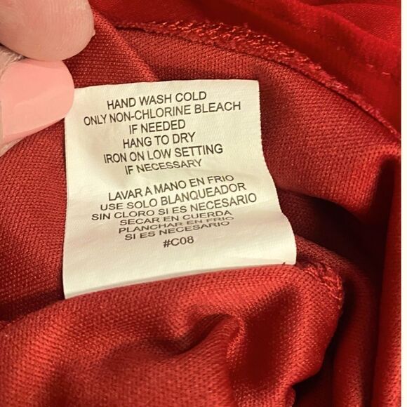 As U Wish Red Dress with Lace - Picture 3 of 5